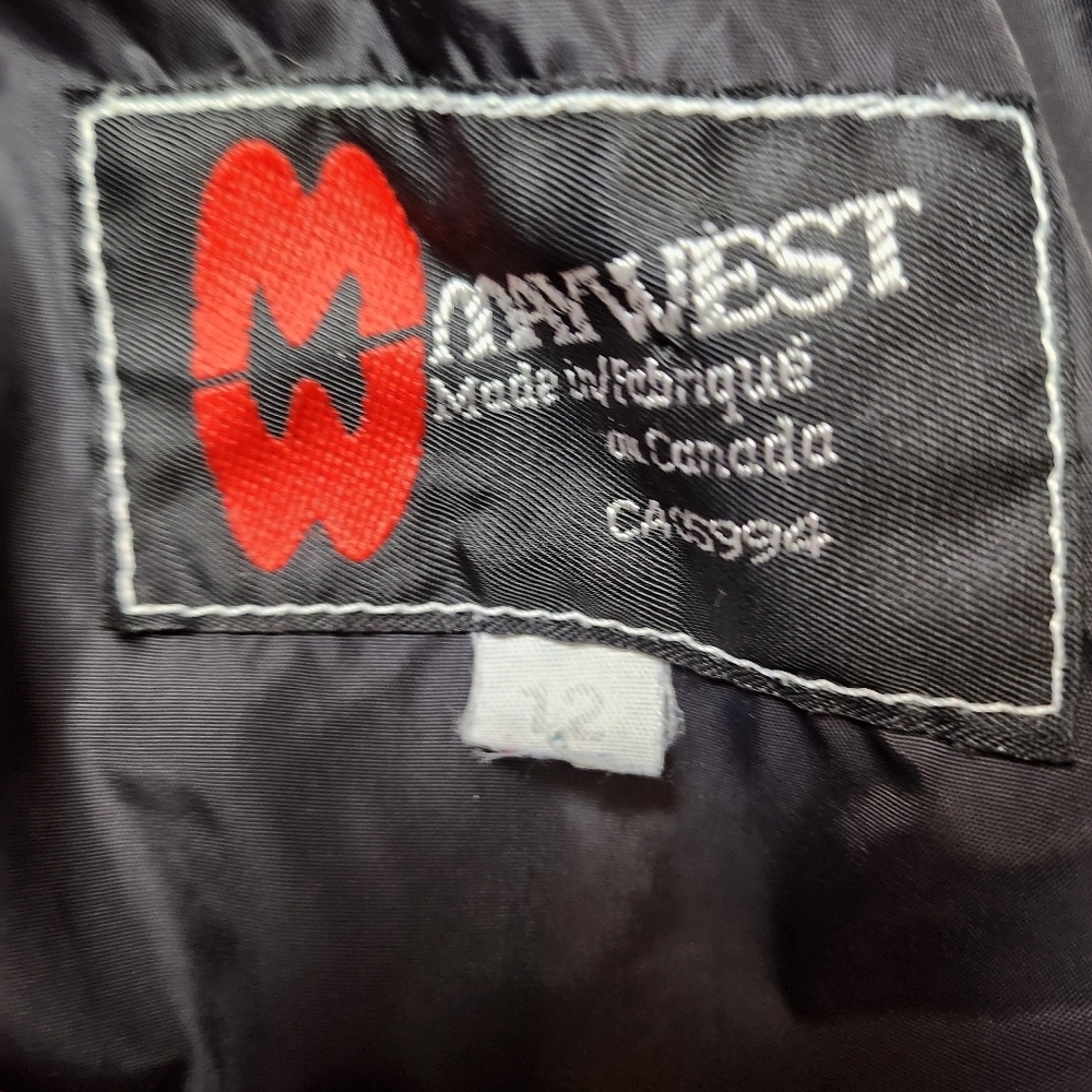 Maywest 80's / 90's style women's winter jacket size 12 Made In Canada - Picture 10 of 14